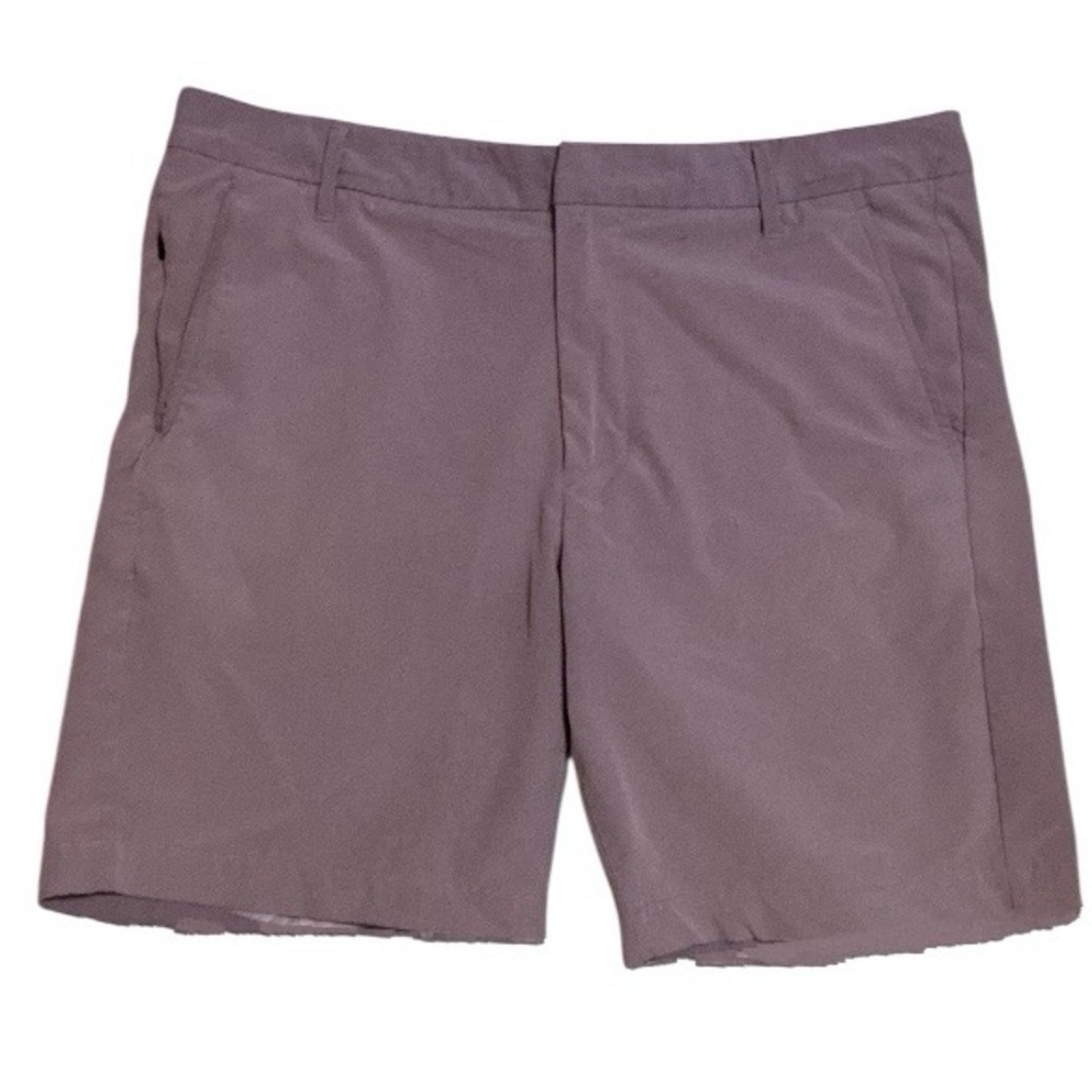 All In Motion Men’s 36 Performance Golf Shorts Purple Stretch Athletic Flat Fit